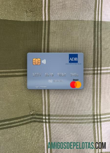 Ilhas Marshall ADB Bank Mastercard Photolook Front exemplo real